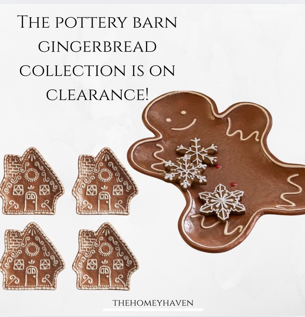 The pottery barn gingerbread collection is all on clearance right now! All of these are limited quantities so grab what you want and check out if you really want them there’s a cookie jar a large platter smaller appetizer plates. All so cute!


Pottery, barn, clearance, home decor, home, kids, family, home decor, Christmas, decor, gingerbread decor, holiday decor, holiday outfits, Christmas outfits, winter outfit outfits 

#LTKSaleAlert #LTKHome #LTKHoliday