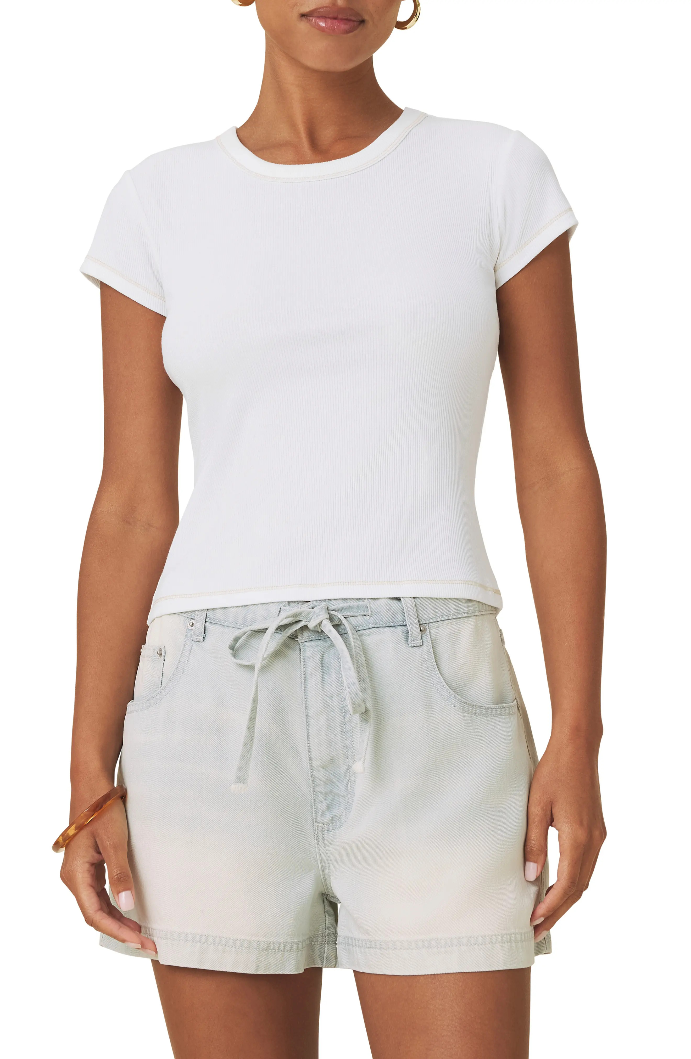 Splendid Roma Cotton Blend T-Shirt (Women) | Nordstrom | Nordstrom