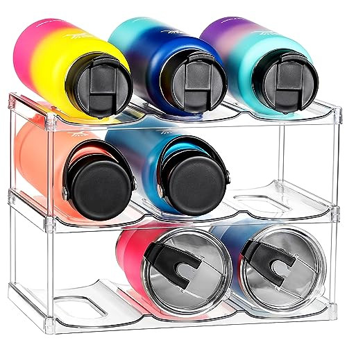 LANDNEOO Stackable Water Bottle Organizer Holder - for Stanley & Others' Large Tumbler Organizati... | Amazon (US)