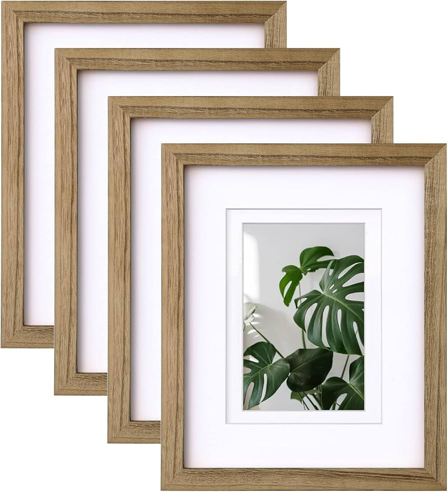 Egofine 8x10 Picture Frames with Plexiglass, Display Pictures 4x6/5x7 with Mat or 8x10 Without Ma... | Amazon (US)