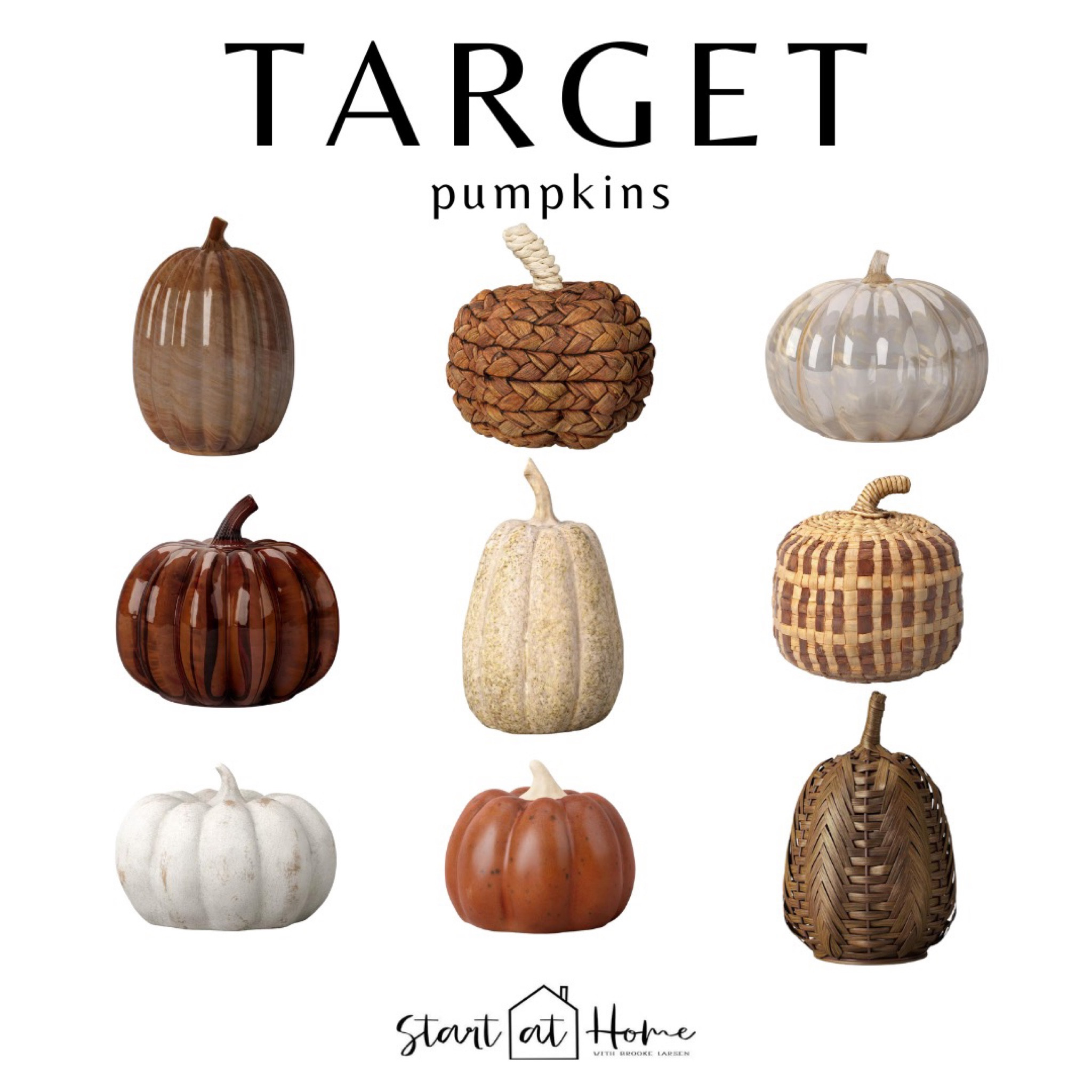 Target pumpkins, fall decor, Brooke start at home 

#LTKhome #LTKSeasonal #LTKHalloween