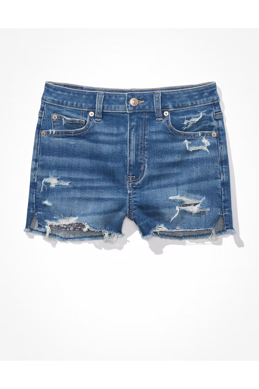 AE Ne(x)t Level Super High-Waisted Denim Short Short | American Eagle Outfitters (US & CA)