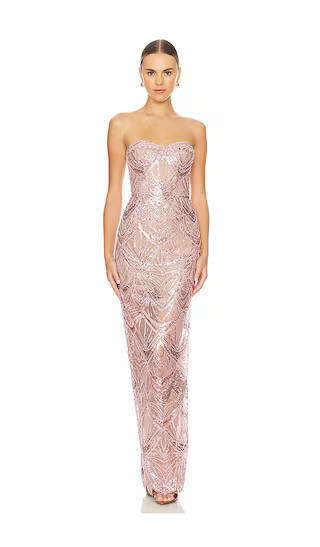 x REVOLVE Giselle Maxi Dress in Blush | Revolve Clothing (Global)