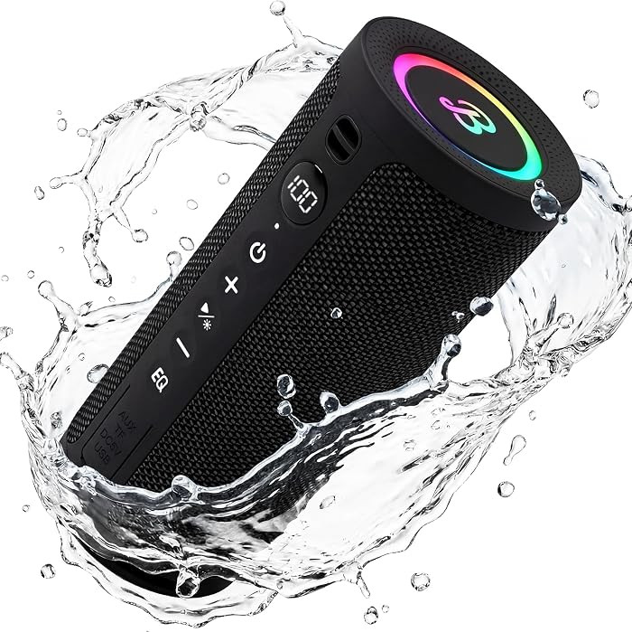 BassBloom Roar 3 Portable Bluetooth Speaker,20W Powerful Sound with JIKE Bass,IPX6 Waterproof,24H... | Amazon (US)