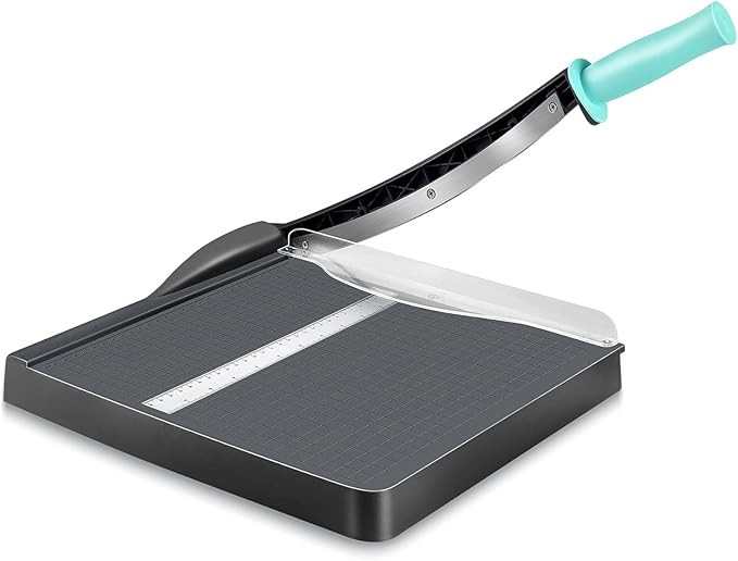 Paper Cutter, A4 Paper Trimmer with Safety Guard, 12" Cut Length Paper Cutting Board, Guillotine ... | Amazon (US)