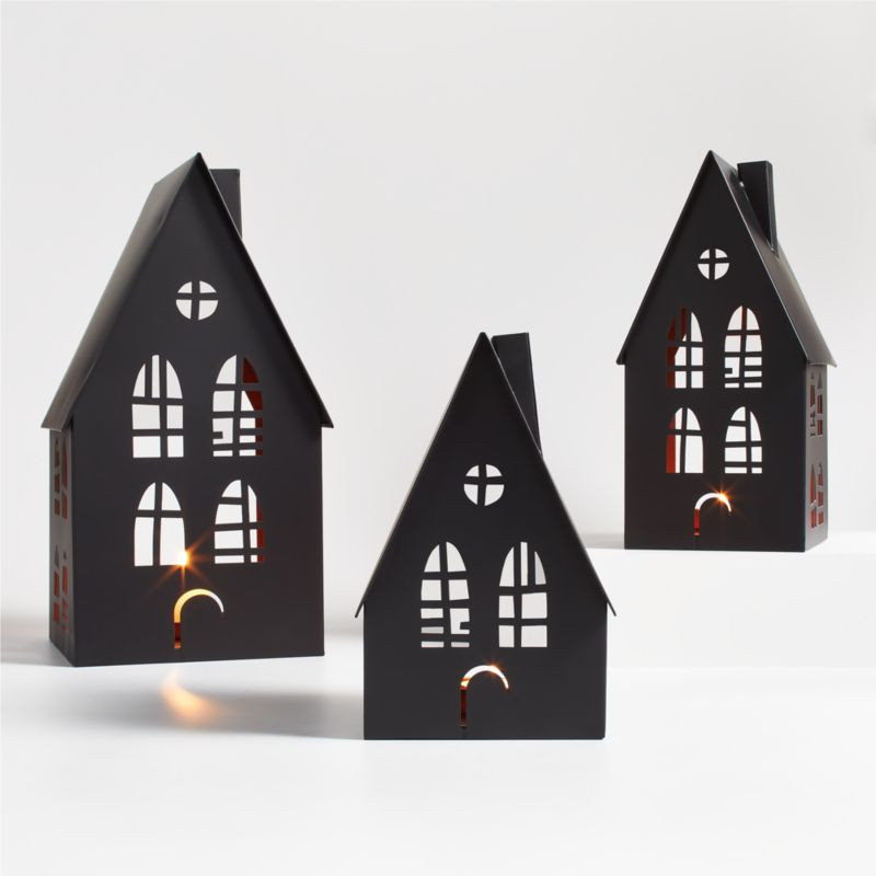 Black Metal Haunted Houses | Crate & Barrel | Crate & Barrel
