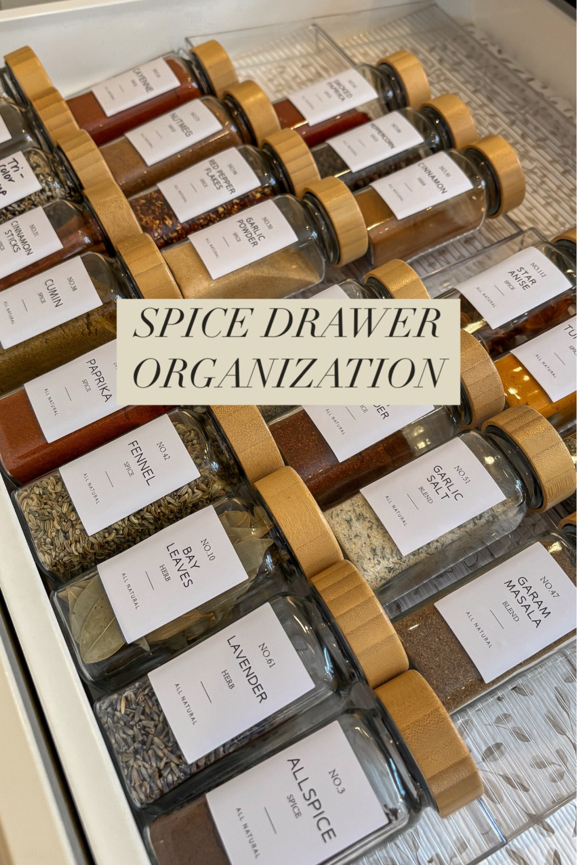 Amazon spice jars & labels! Love this for an organized spice drawer! #amazonkitchen #kitchenfinds #organization 

#LTKHome #LTKFindsUnder100 #LTKFindsUnder50