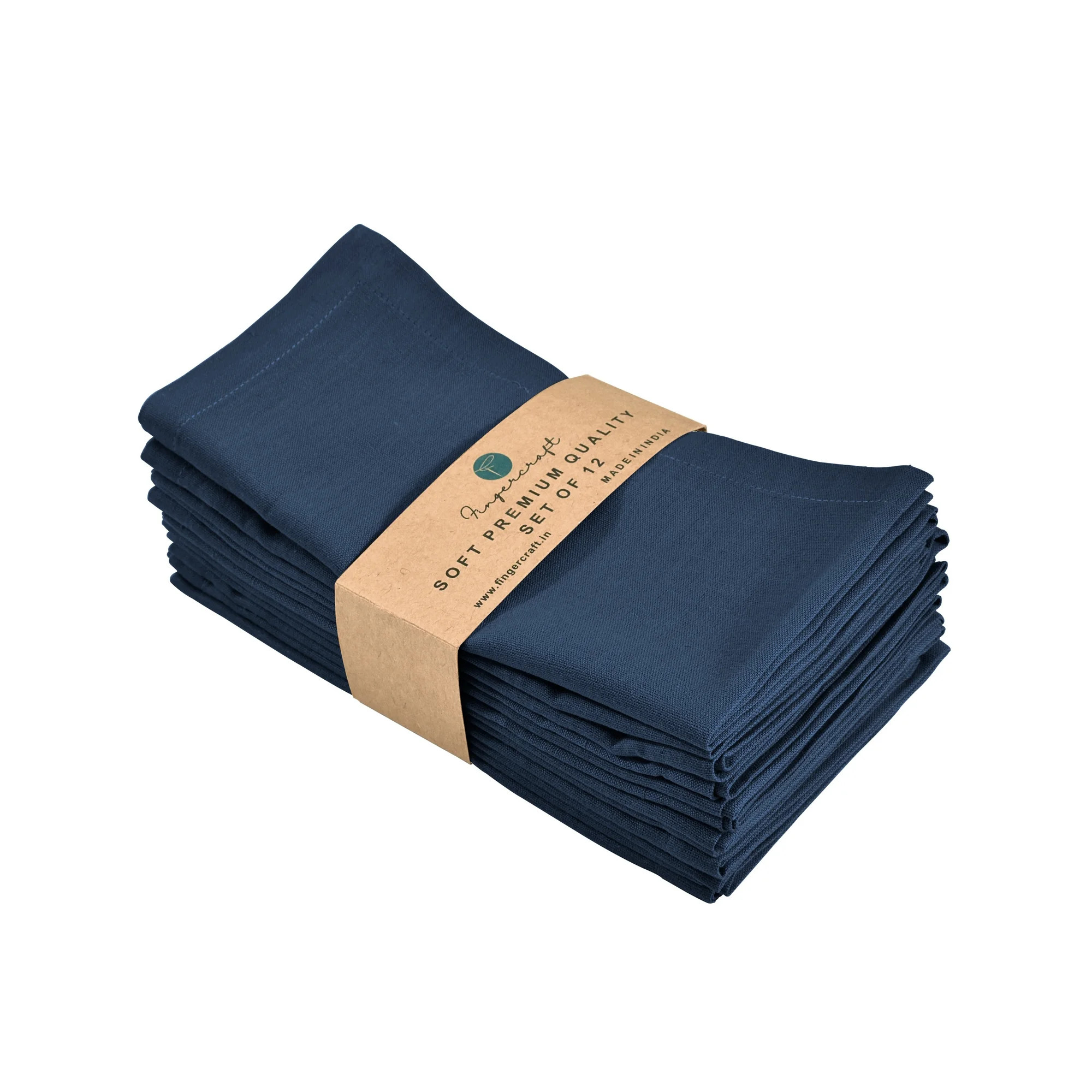 Fingercraft Cloth Napkin, Solid Color Cotton Linen Blend Table Napkins, Soft and Absorbent Fabric... | Walmart (US)