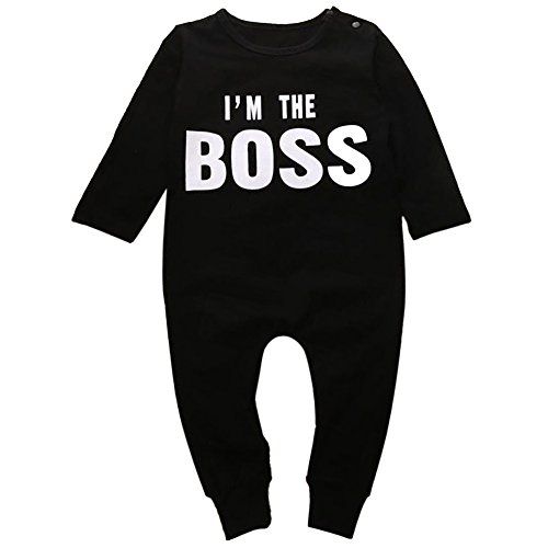 MIOIM Baby Boy Girl Infant Letter Printed Saying Romper Jumpsuit Bodysuit Outfit | Amazon (US)