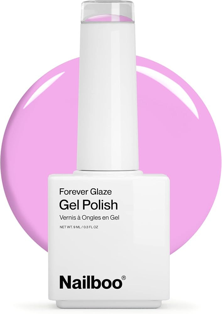 Nailboo PREMIER Forever Glaze Gel Nail Polish, (Lavender Purple) Lavender Mist LED Nail Lamp Gel ... | Amazon (US)