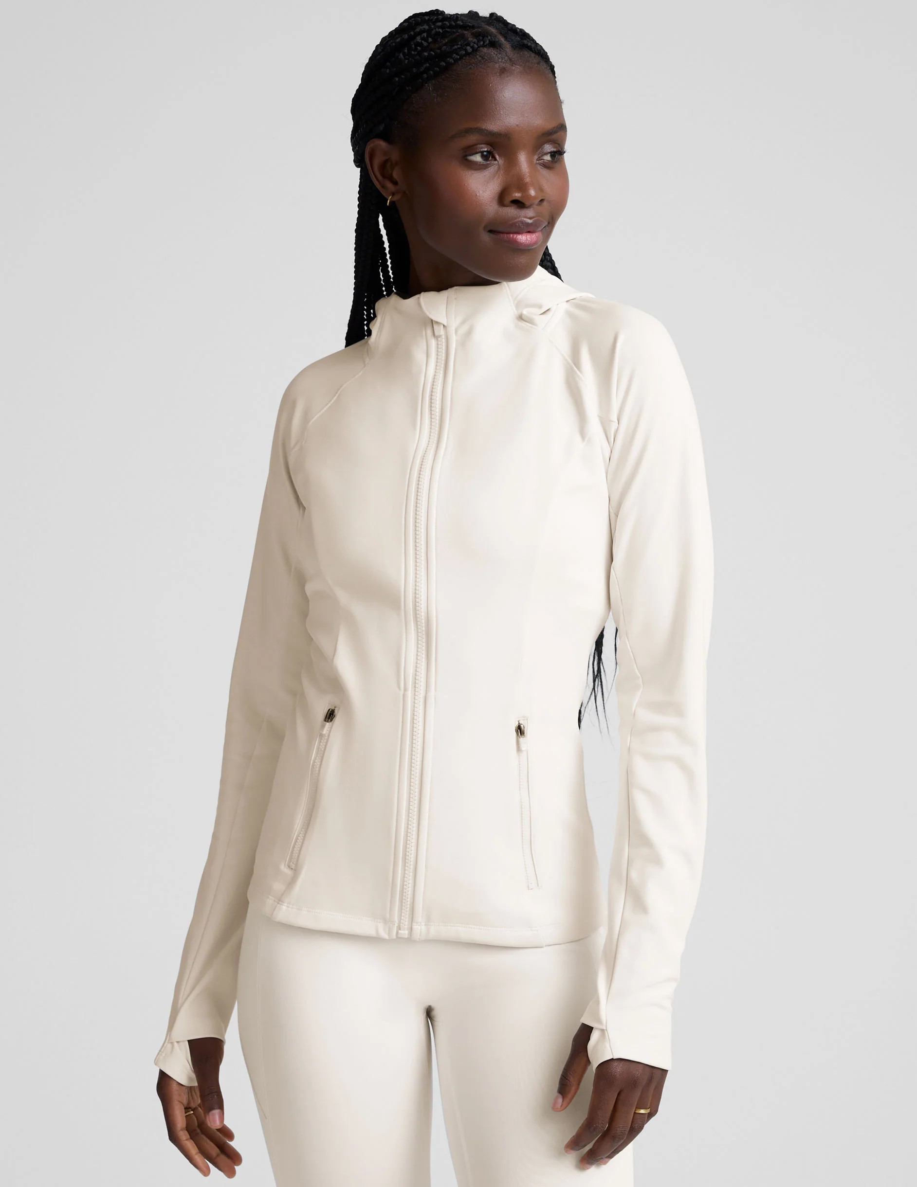 Pacer Fleece-Backed Full Zip Jacket | Beyond Yoga | Beyond Yoga