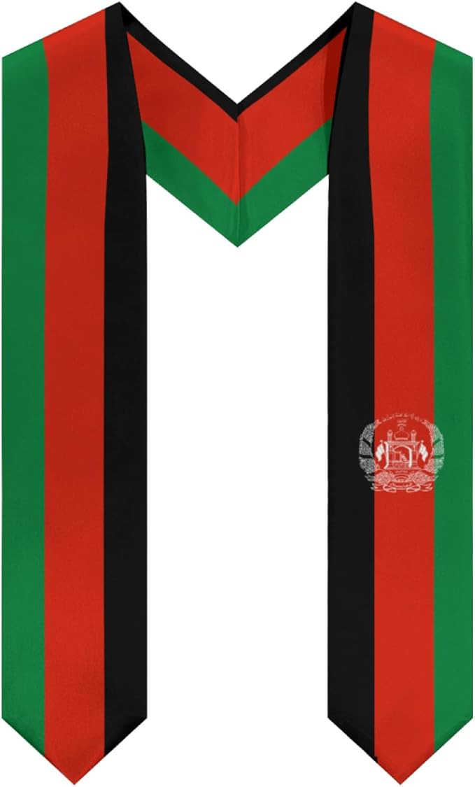 Afghanistan Flag Graduation Stole Shawl Sash Honor For Study Aboard International Students | Amazon (CA)