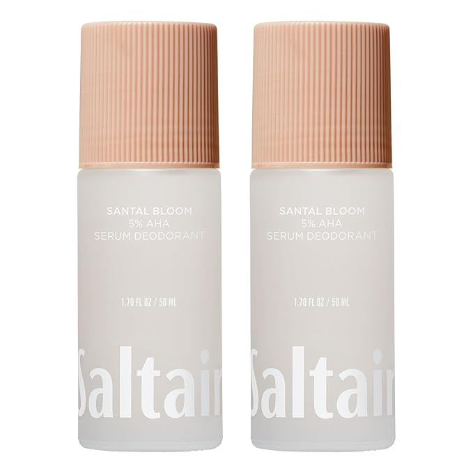 Saltair Serum Deodorant Santal Bloom 2 Pack. 5% AHA Formula. Lactic Acid and Mandelic Acid Deodor... | Amazon (US)