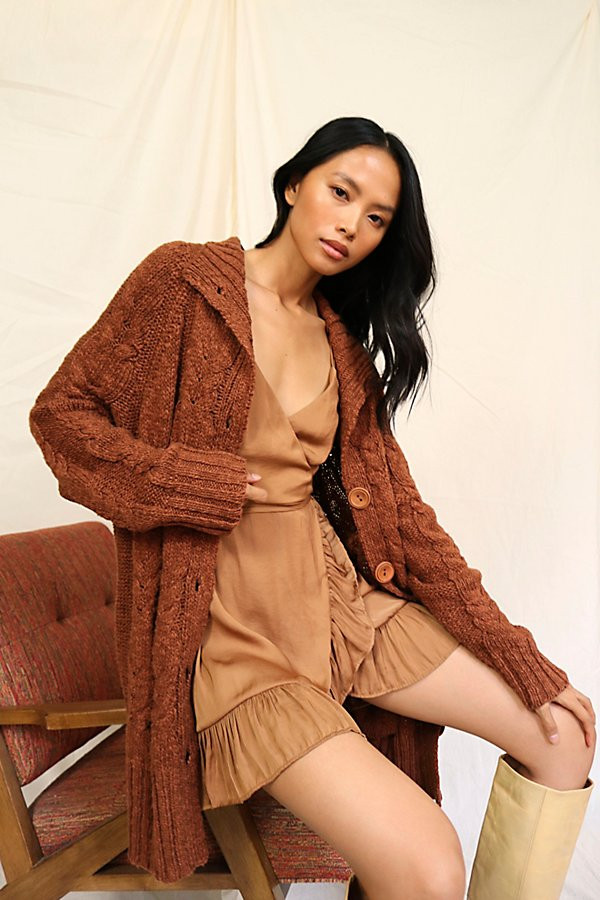 Espresso Cardi by Free People, Caribou, S | Free People (Global - UK&FR Excluded)
