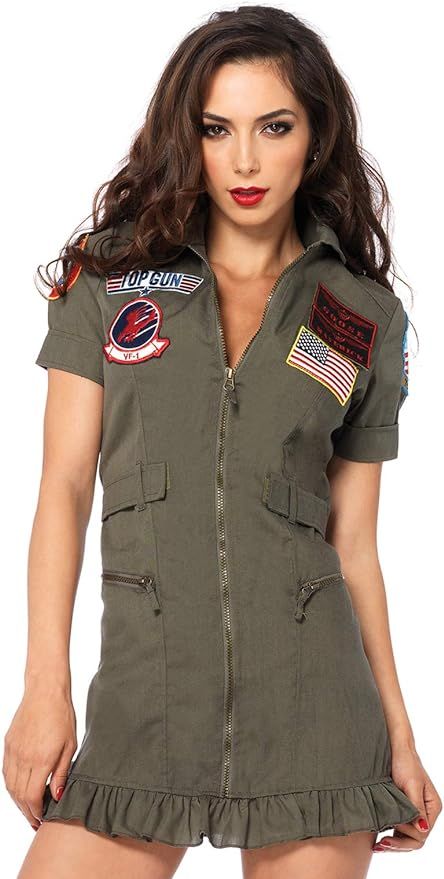 Leg Avenue Women's Licensed Top Gun Flight Dress Costume | Amazon (US)
