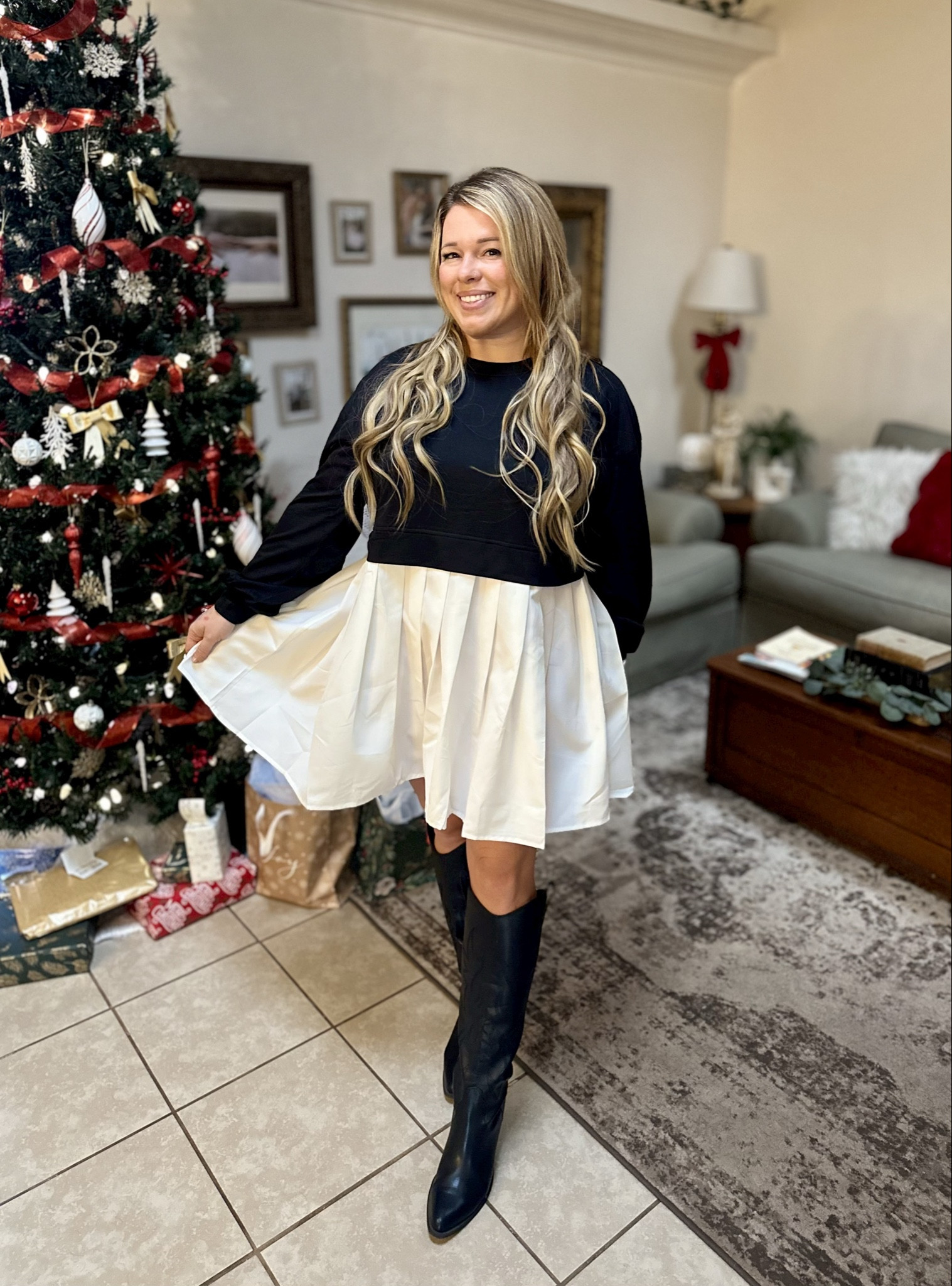 I am absolutely obsessed with this sweatshirt dress. Just make sure to wear a pair of nude or white shorts underneath this. I ordered a size down (size medium) because I didn’t want it to be drastically oversized.

Affordable clothing
Affordable outfits
Affordable dress
Winter dress
Winter outfit 
Holiday outfit 
Amazon dress
Amazon outfit

#LTKstyletip #LTKfindsunder50 #LTKSeasonal