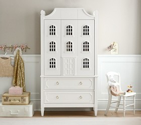 Ava Regency Dollhouse Armoire (35w x 20d") | Pottery Barn Kids