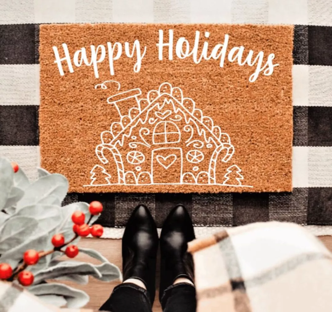 Christmas Doormat for Front Porch, Winter Doormat, Holiday Hostess Gift, Front  Door Mat, Holiday Door Mat, Christmas Decor Outdoor 