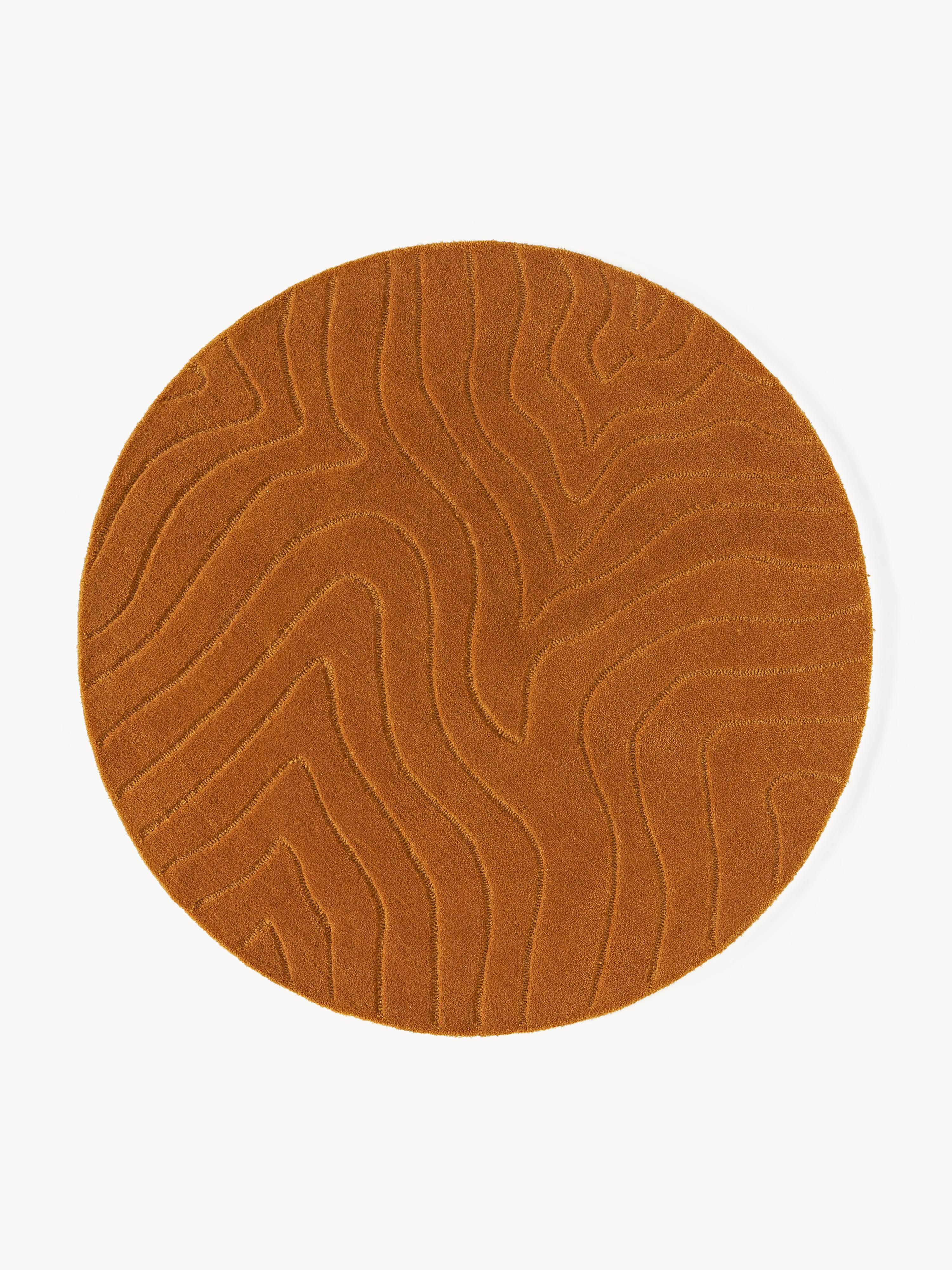 Runder Wollteppich Aaron, handgetuftet | Westwing EU