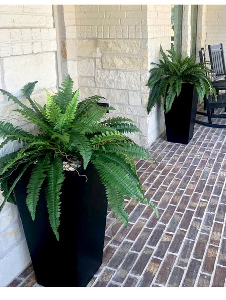 Faux ferns for outdoor, summer porch decor 

#LTKFindsUnder100 #LTKHome #LTKSeasonal