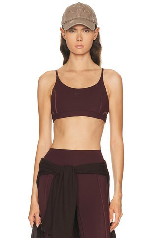 Nike Nike Sports Bra in Burgundy | FWRD 