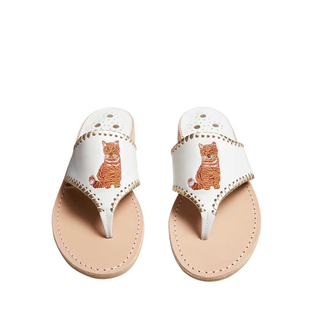 Tabby Cat Embroidered Sandal | Jack Rogers