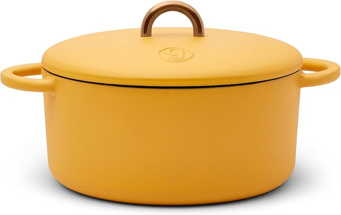 Great Jones Dutch Baby Dutch Oven with Lid (Mustard, 3.5-Quart) | Enameled Cast Iron, Round Shape... | Amazon (US)