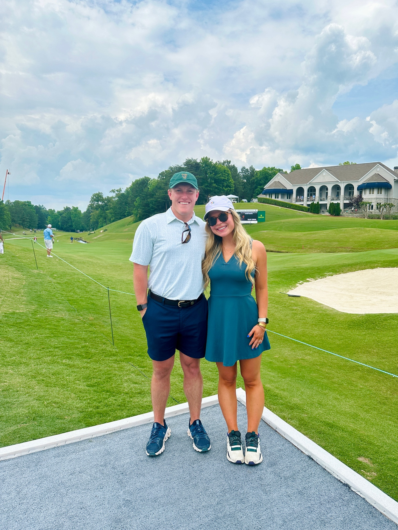 Regions Tradition Tournament for Tour Champions at Greyson Country Club! In XS in dress; sunglasses are the best + polarized and so cheap! Hat is from Bay Hill golf course / club but linked other golf hats! 
Golf / golf outfits / athleisure / tennis dress  / golf dress / women’s golf attire 

#LTKSeasonal #LTKunder50 #LTKstyletip