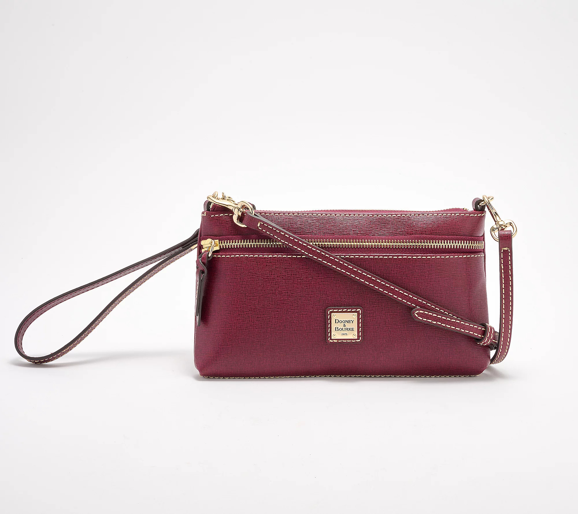 Dooney & Bourke Saffiano Leather East/West Crossbody | QVC