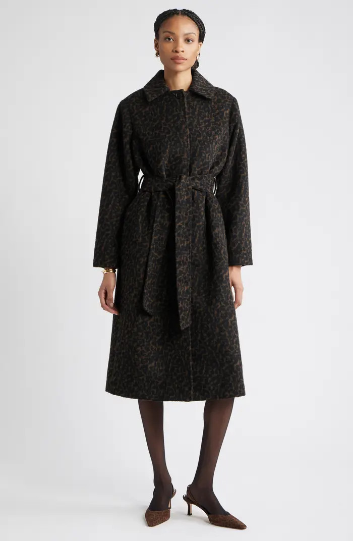 Nordstrom Belted Animal Print Jacket | Nordstrom | Nordstrom