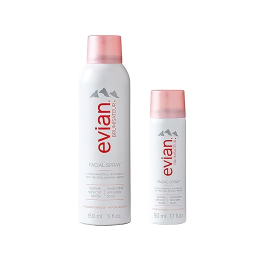 Evian Facial Spray Weekender Kit - Hydrate Skin - Blend Makeup - Instantly Refresh - Travel Frien... | Amazon (US)