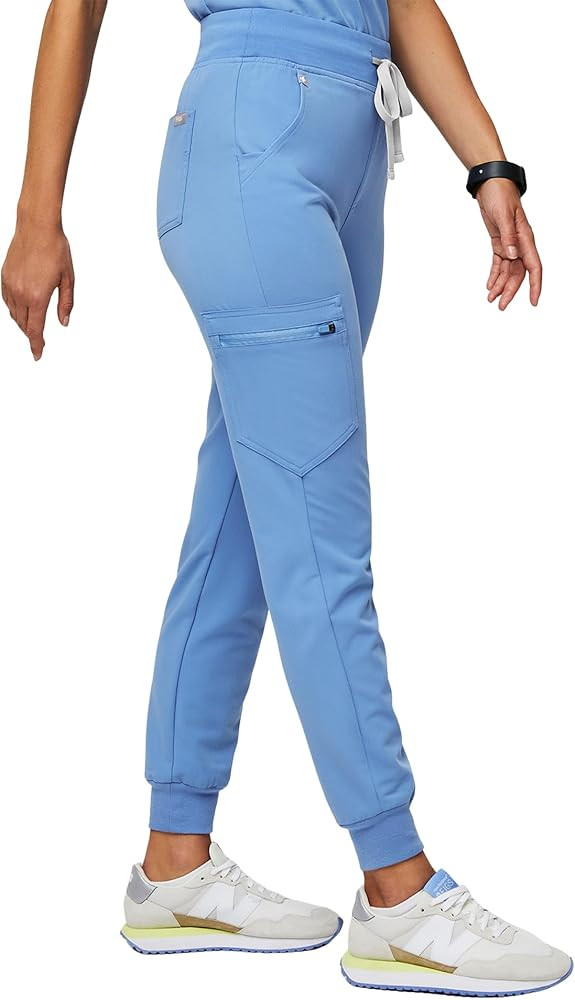 FIGS Zamora High Waisted Jogger Scrub Pants for Women — Slim Fit, 6 Pockets, High Rise Yoga Wai... | Amazon (US)