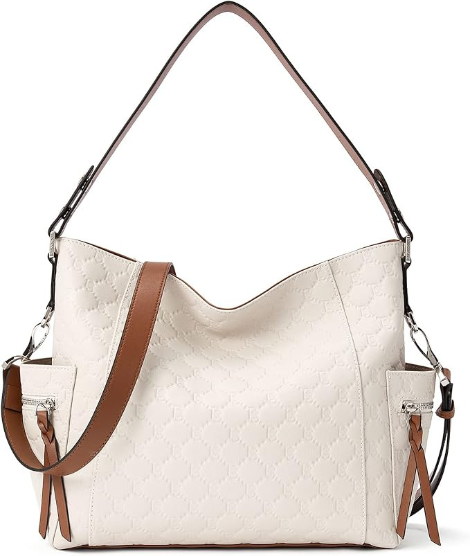 BOSTANTEN Genuine Leather Hobo Handbags Designer Shoulder Tote Purses Crossbody Large Bag for Wom... | Amazon (US)