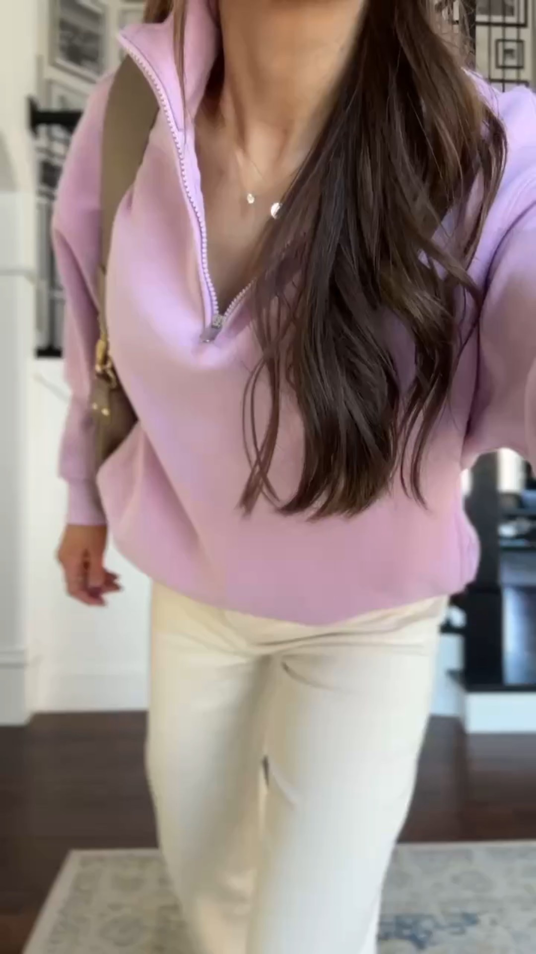 You’ll catch me wearing this on repeat! How gorgeous is this @athleta quarter zip (wearing a small) ! @Madewell cream jeans (wearing a 26) 

#LTKootd #LTKgrwm