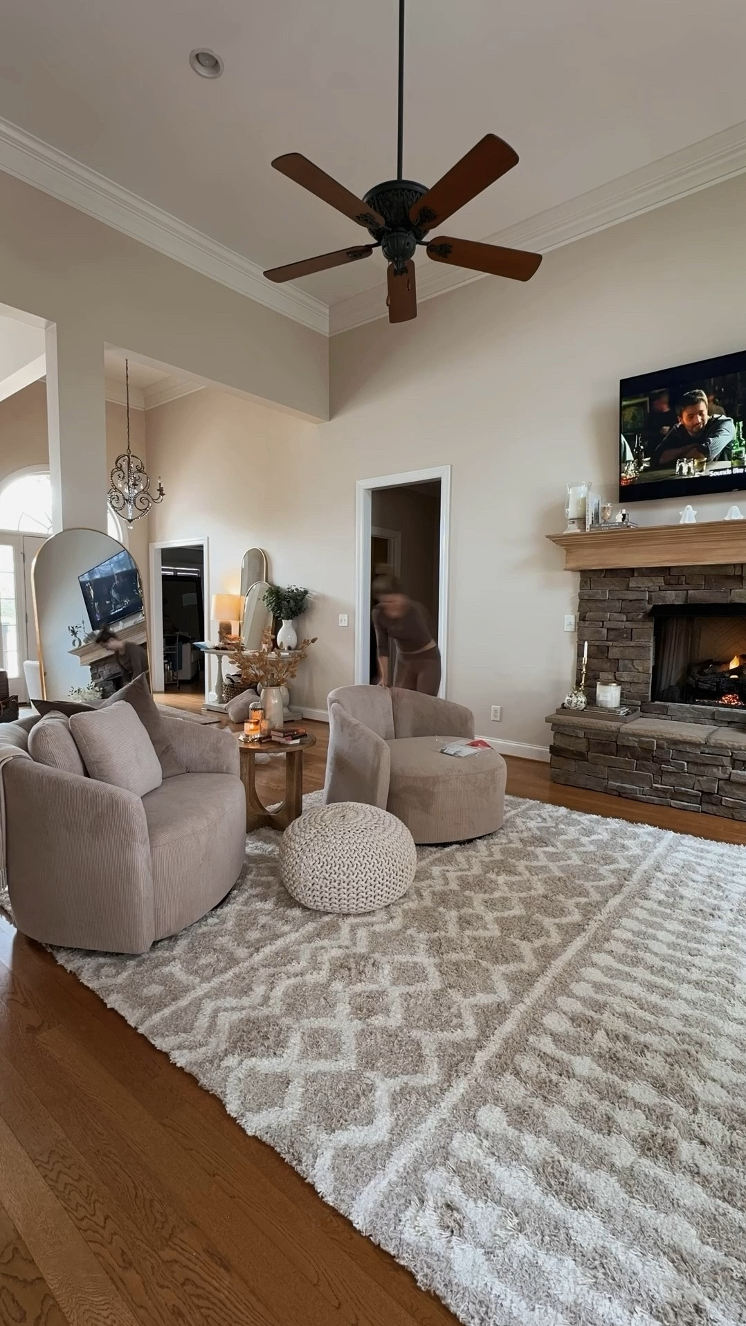 Fall upgrades and fall refresh to the living room with lots of great fall fines, and home decor from Amazon Amazon, home decor from Walmart, my favorite home finds from the Drew Barrymore collection, and more amazing pieces, all making a comfy, cozy, autumn, living room, set up!

#LTKSaleAlert #LTKHome #LTKSeasonal