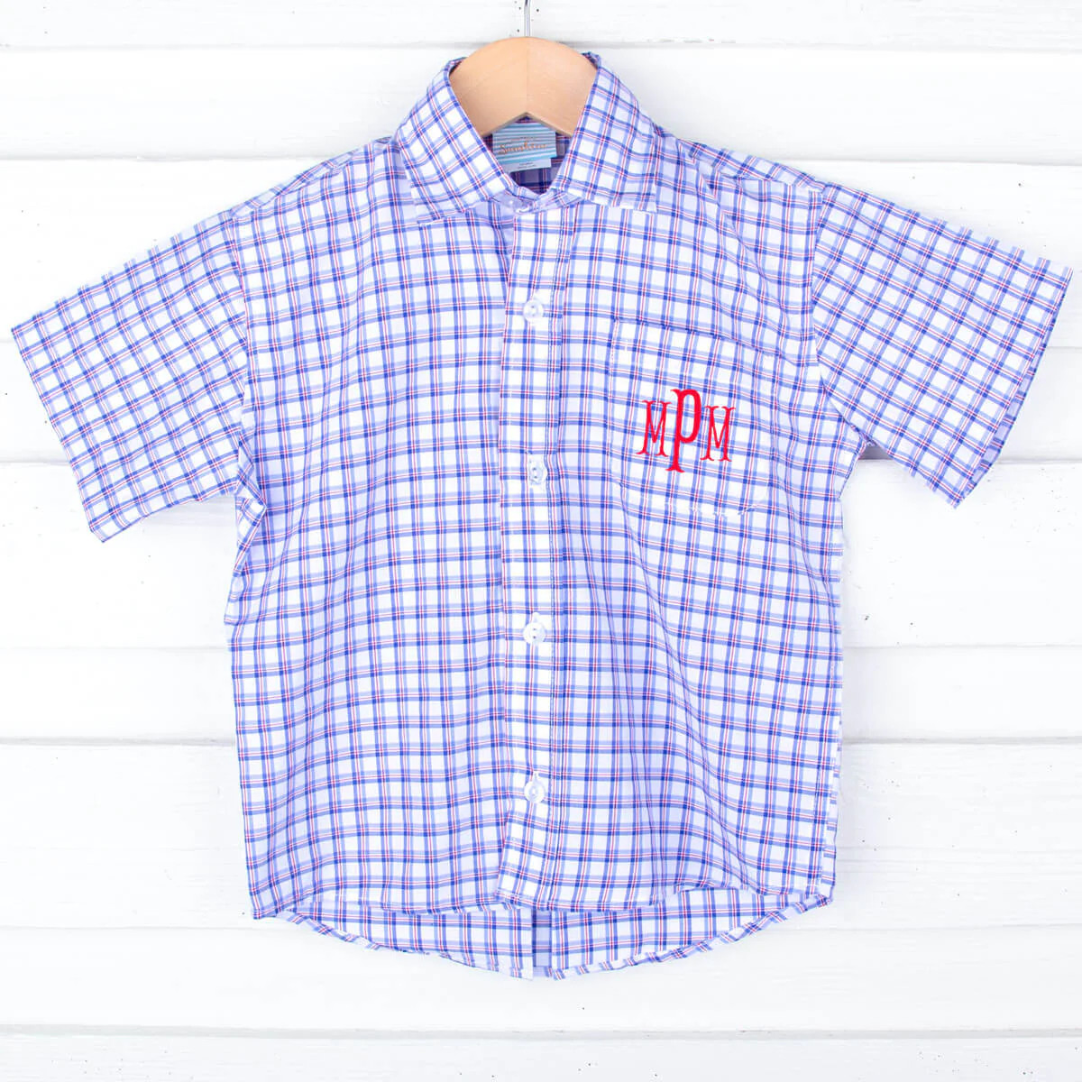 Blue Plaid Button Down Shirt | Classic Whimsy