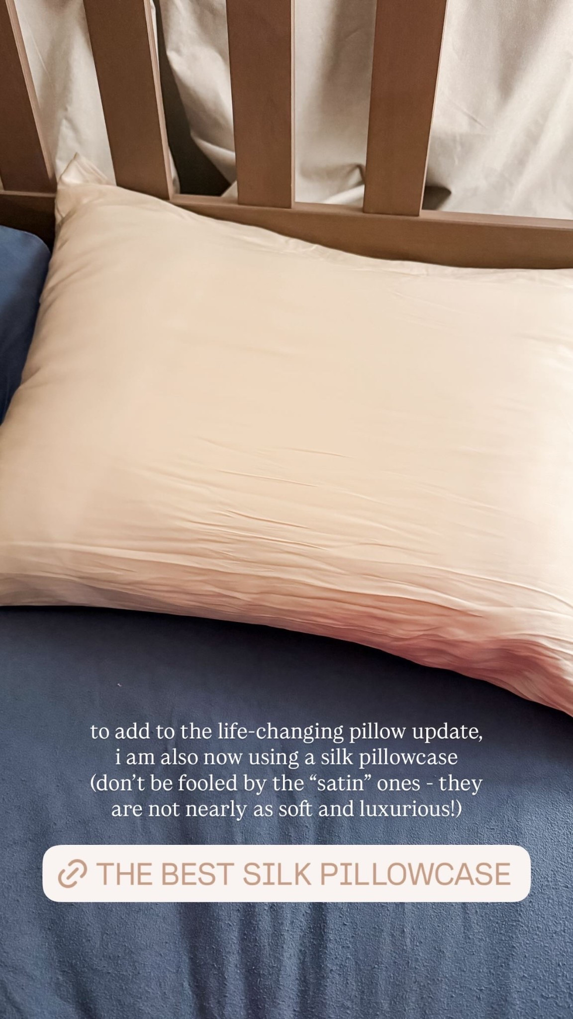 to add to the life-changing pillow update, i am also now using a silk pillowcase (don’t be fooled by the “satin” ones - they are not nearly as soft and luxurious!)

#LTKmorningroutine #LTKselfcare #LTKHome