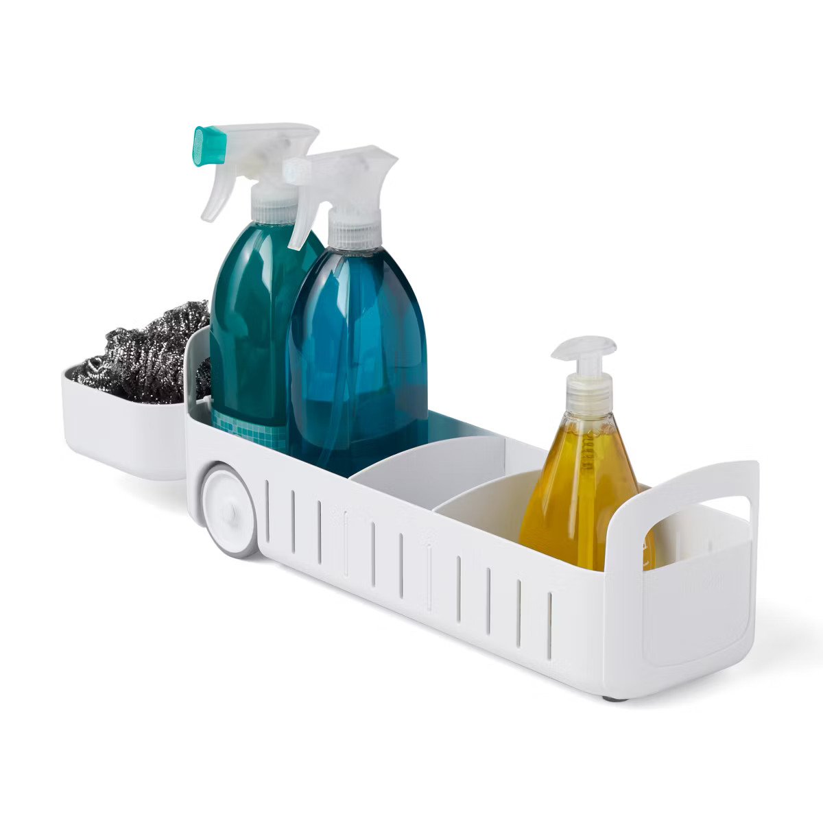 YouCopia 5" RollOut Under Sink Caddy: Clear Kitchen Organizer with Non-Slip Grip, Multi-Compartme... | Target
