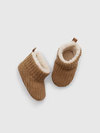 Baby Sherpa-Lined Booties | Gap (US)