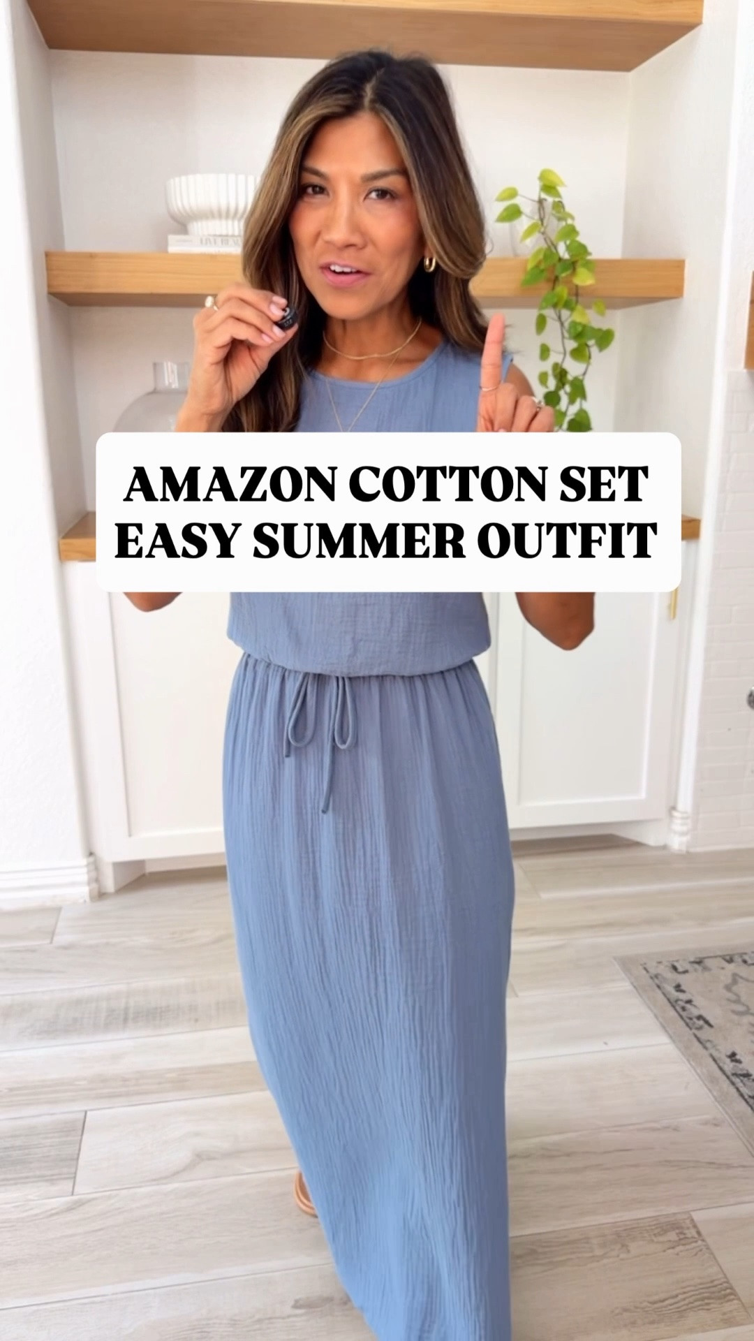 I’m 5’2” 118#ish for reference 
Cotton set in small tts color here is Grey Blue. Looks cropped in the photo online but not on me. 
Sandals tts-I’ll be packing this for Europe.
I also linked other Amazon 2-piece sets I’m loving. 
Summer outfit, Italy outfit, Europe outfit, Amazon finds, over 50 style, midlife fashion, petite fashion,midlife women, affordable fashion, fashion over40

#LTKOver40 #LTKPetite #LTKTravel