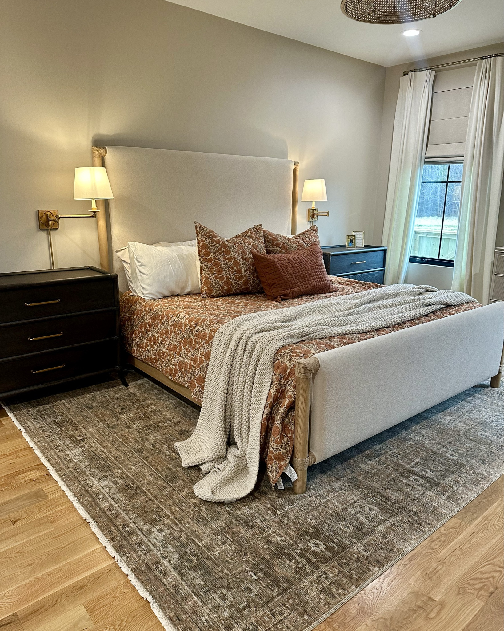 Master Bedroom Details 🧡 it’s the coziest bedroom

I ordered most of bedroom furniture I ordered from a furniture supplier in China but I attached the links that were my inspo. 

Wall color is accessible beige by Sherwin Williams and the fireplace stone is winter point weather ledge by Dutch quality stone

#LTKHome
