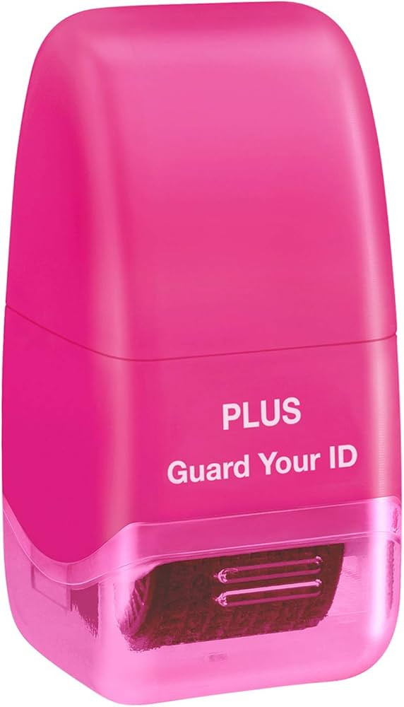 Guard Your ID Roller Identity Security Stamp Roller (Pink) IS-520CM | Amazon (US)