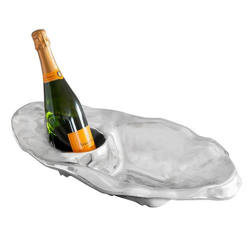 Beatriz Ball Coastal Beach Ocean Large Champagne Oyster Bucket | Kathy Kuo Home