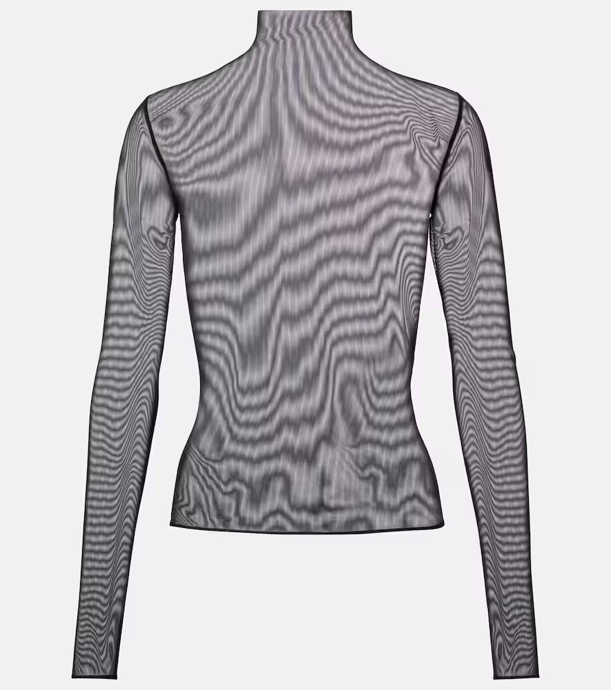 The Frankie Shop Tulia sheer mesh top | Mytheresa (UK)