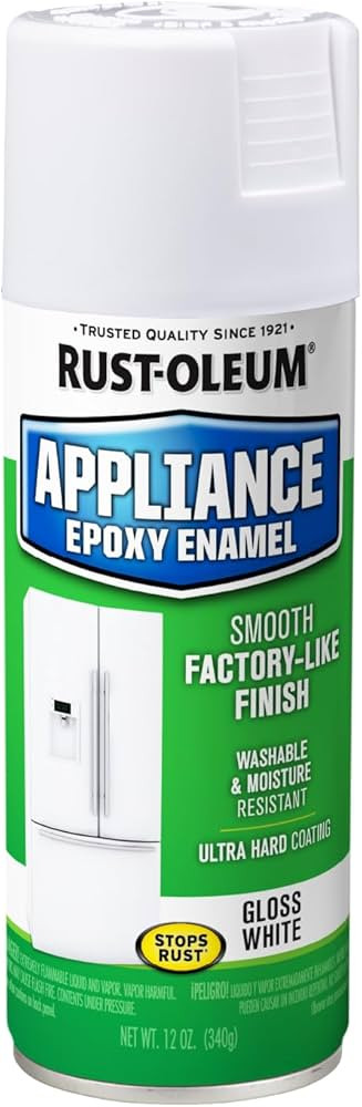 Rust-Oleum 7881830 Specialty Appliance Epoxy Spray Paint, 12 oz, White | Amazon (US)