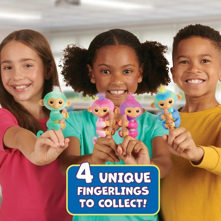 Fingerlings Interactive Baby Monkey Charli, 70+ Sounds & Reactions, Heart Lights Up, Fuzzy Faux F... | Walmart (US)