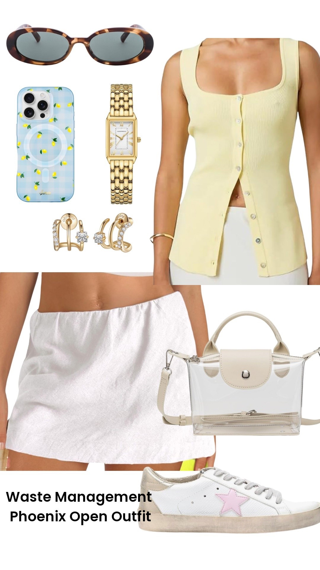 Waste management Phoenix open golf tournament in Scottsdale 
Outfit inspo 