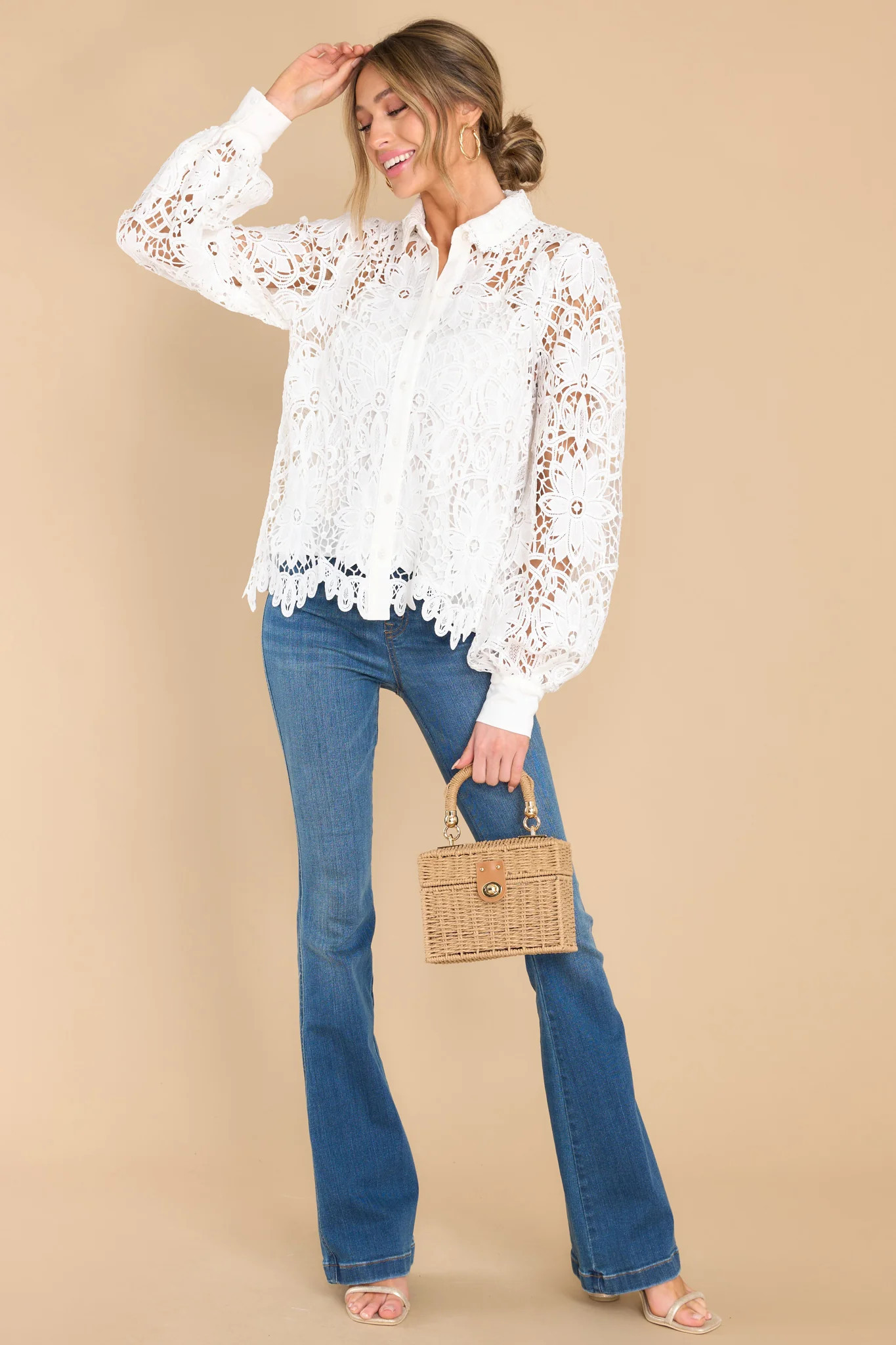 Sight For Sore Eyes White Top | Red Dress 