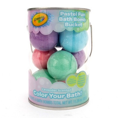 Crayola Pastel Scented Baby Bath Bomb Bucket - 11.29oz/8ct | Target