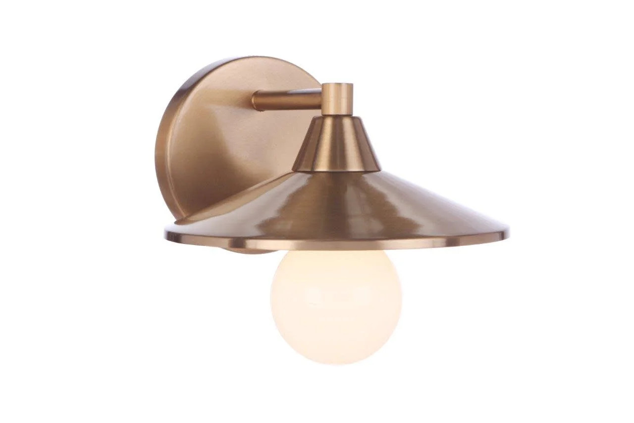 Craftmade 125081 Isaac 6" Tall Bathroom Sconce - Brass | Walmart (US)